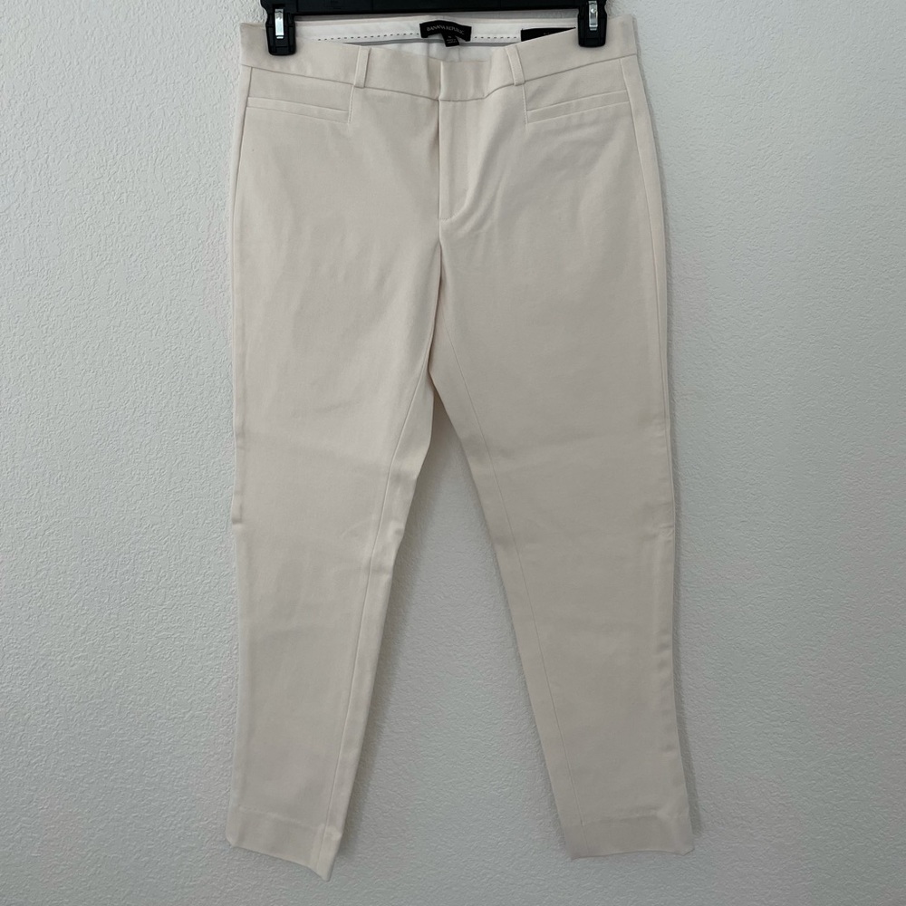 Banana Republic White Sloan Dress Pants